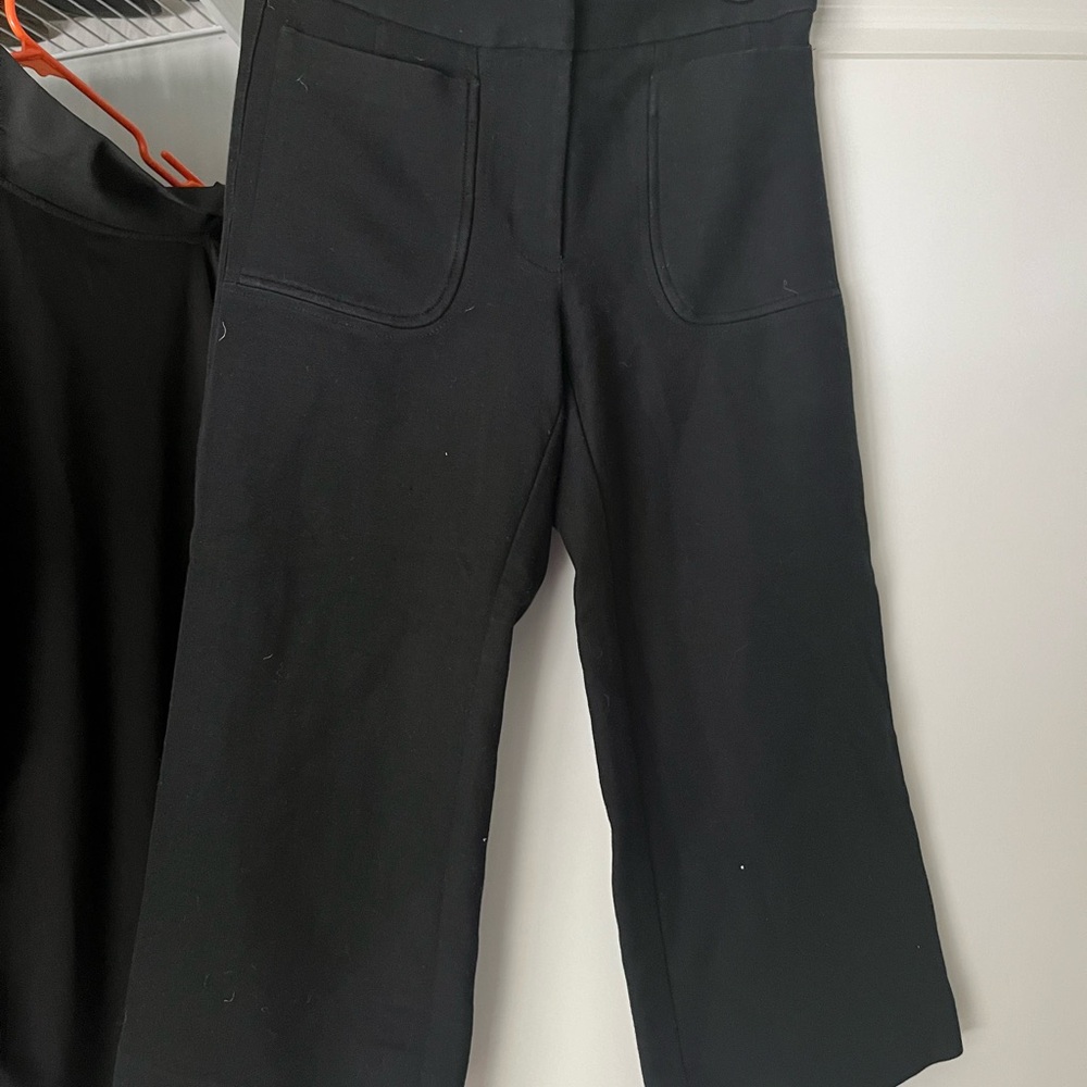 Loft Black Wide-Leg Pants